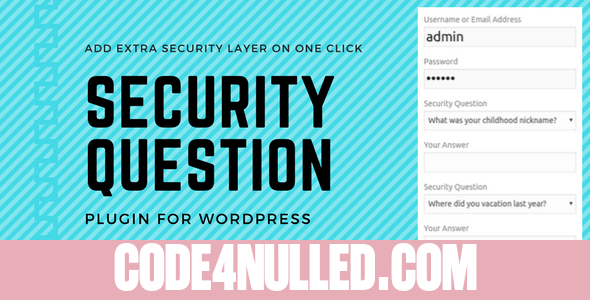WP Security Questions Pro v3.0.5