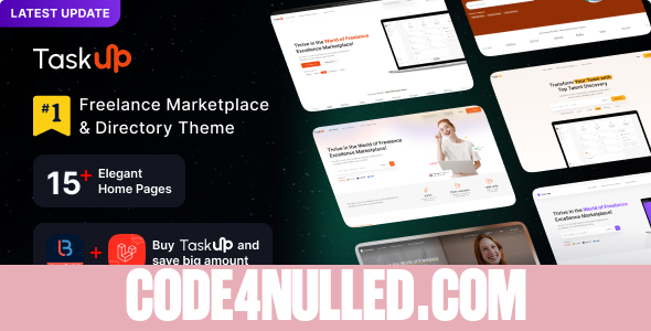 Taskup v2.4 - Laravel Freelance Marketplace & Service Finder