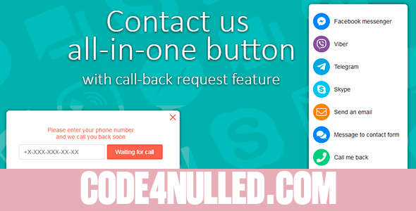 Contact us v1.3.2 - All-in-one button with callback request