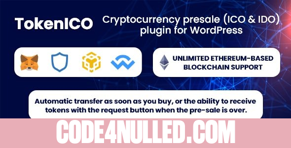 TokenICO v1.1.2 - Cryptocurrency presale (ICO & IDO) plugin for WordPress