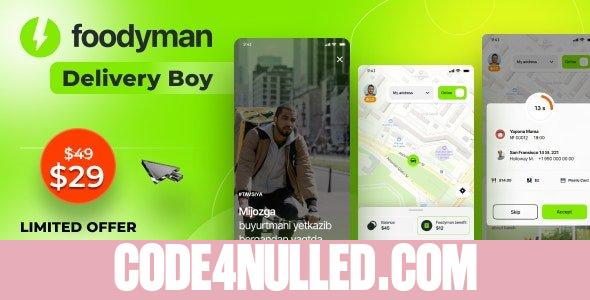 Foodyman Delivery App (iOS & Android) v2024-20
