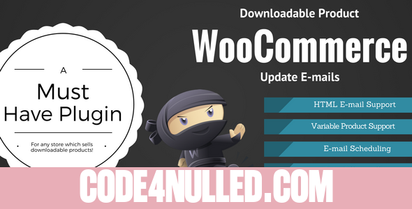 WooCommerce Downloadable Product Update E-mails v2.0.4