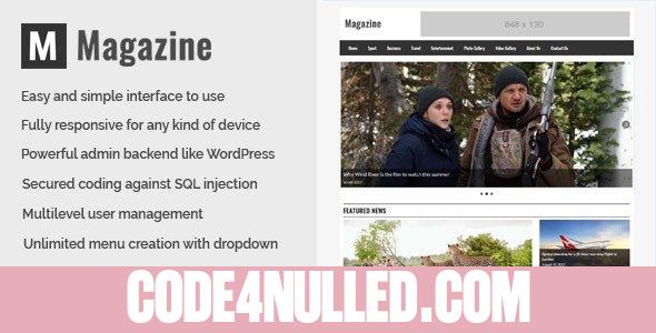 Magazine v1.0 - Online News and Magazine CMS