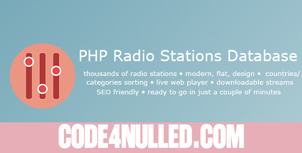 PHP Radio Stations Database v1.4