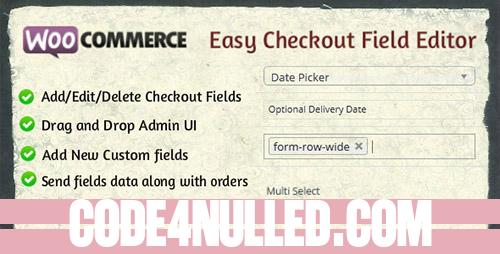 Woocommerce Easy Checkout Field Editor v1.5