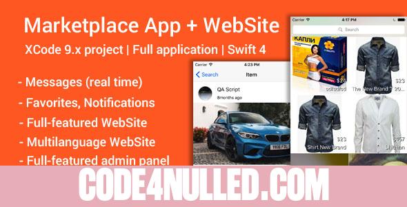 Marketplace (iOS App and Website) v1.2 - Swift 4