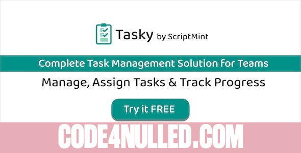 Tasky v1.0 - Complete Task Management Solution