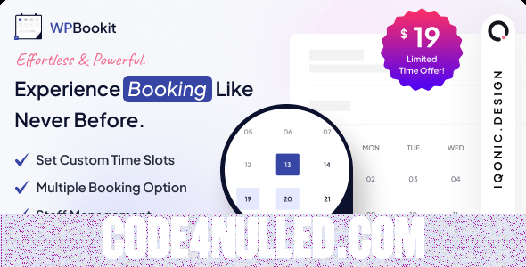 WPBookit v1.6.15 - Appointment Booking WordPress Plugin