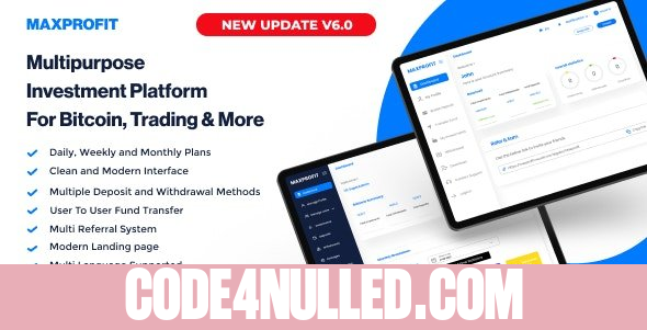 Max Profit v6.2 - Online Multipurpose Investment Platform - nulled