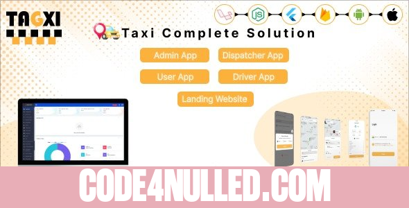 Tagxi v1.0 - Flutter Complete Taxi Booking Solution