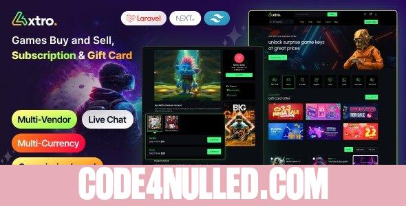 Axtro v1.1.0 - Games Buy and Sell, Subscription & Gift Card Laravel Script