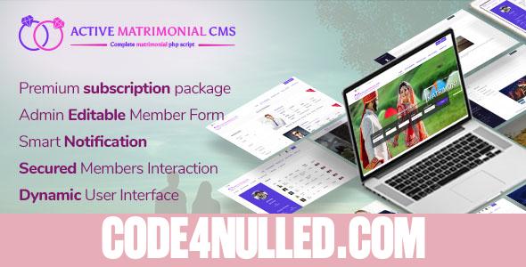 Active Matrimonial CMS v1.8 - nulled