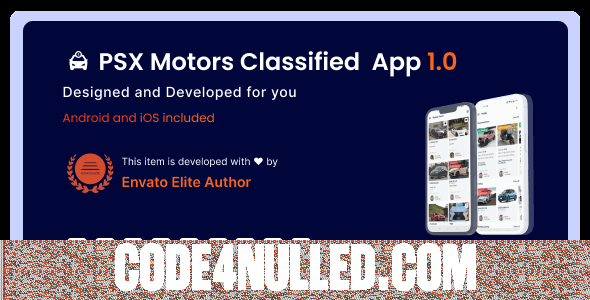 PSX Motors v1.0 - Classified App with Laravel Admin Panel