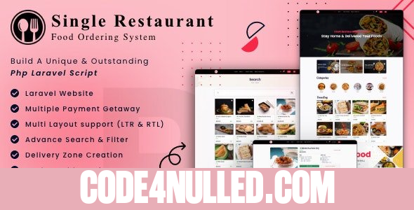 Single Restaurant v9.0 - Laravel Website & Admin Panel - nulled