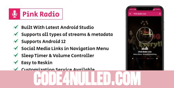 Pink Radio - Simple yet powerful Radio Player for Android