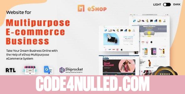 eShop Web v2.10.4 - Multi Vendor eCommerce Marketplace / CMS - nulled