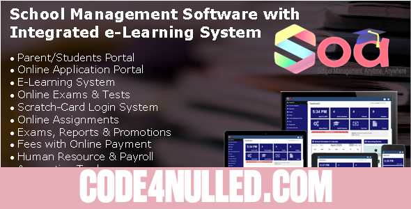 SOA v7.0 - School Management Software with Integrated E-Learning System