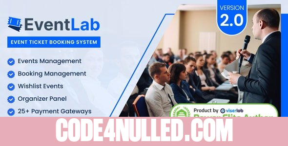 EventLab v2.0 - Event Ticket Booking System - nulled