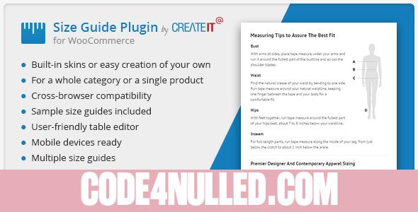 WooCommerce Product Size Guide v2.6