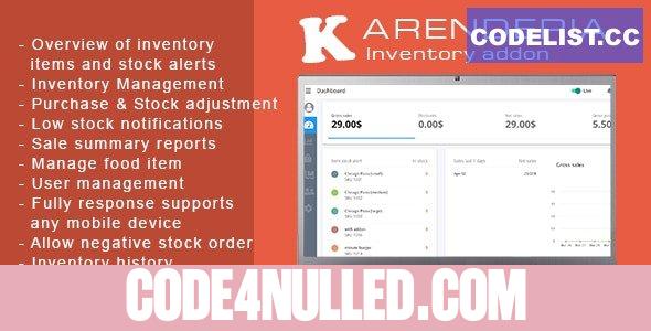 Karenderia Inventory Addon v1.0