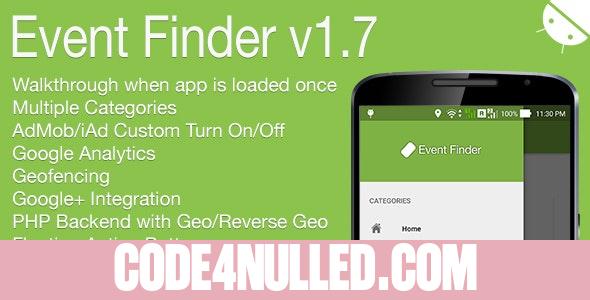 Event Finder Full Android Application v1.7