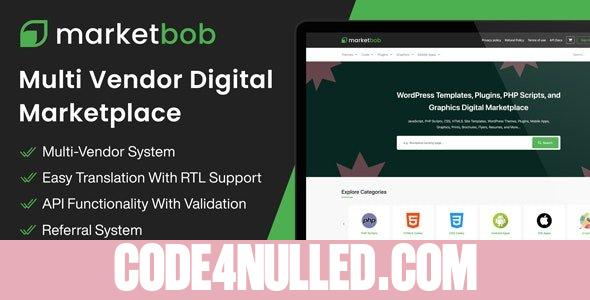 Marketbob v1.1 - Multi-Vendor Digital Marketplace - nulled