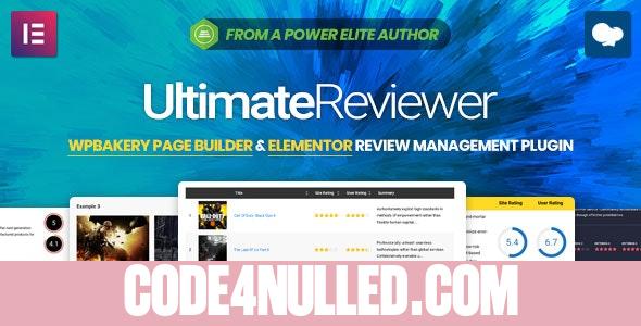 Ultimate Reviewer v2.21.1 - Elementor & WPBakery Page Builder Addon