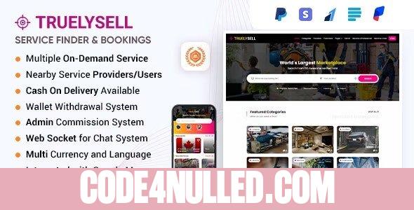 TruelySell v2.3.0 - Multi Vendor online Service Booking Marketplace and Nearby Service Finder Software