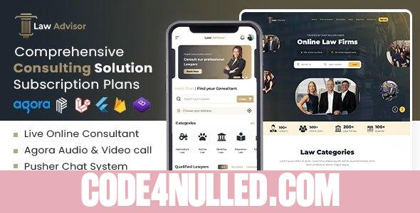 LawAdvisor v2.0.2 - Seamless Tele-Advisory Platform & Virtual Legal Services with Flutter Apps, Web & Admin