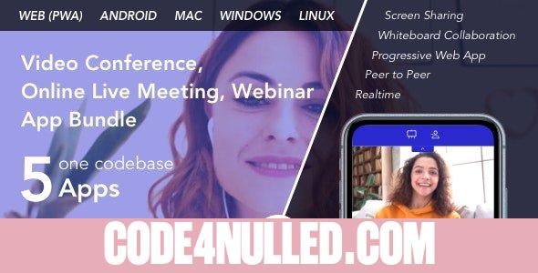 Teammeet v1.11.1 - Video Conference, Online Live Meeting, Webinar App Bundle (Web, Android & Desktop)