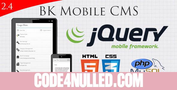 jquery Mobile Website With Full Admin Panel