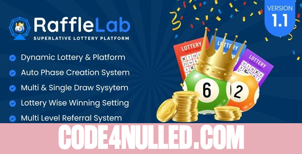 RaffleLab v1.1 - Superlative Lottery Platform - nulled