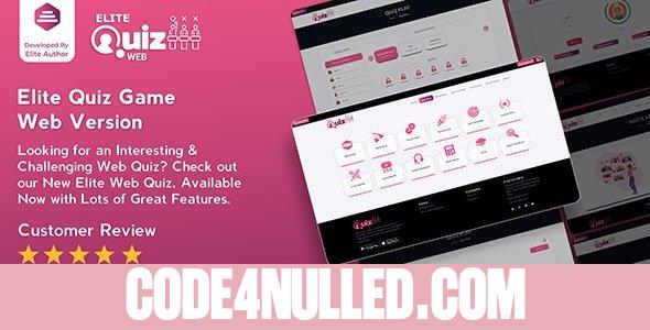 Elite Quiz v2.0.6 - Trivia Quiz - Quiz Game - Web Version - nulled