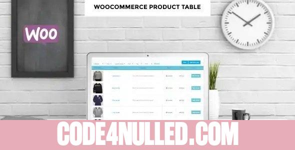 WoobeWoo WooCommerce Product Table Pro v2.1.7