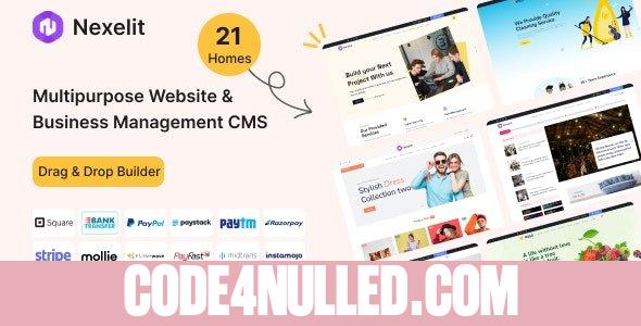 Nexelit v3.4.1 - Multipurpose Website CMS & Business CMS - nulled