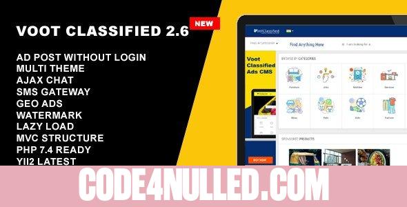 Voot Classified v2.6 - Classified Ads CMS