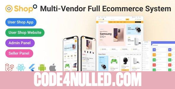 Shopo eCommerce v3.9.2 - Multivendor eCommerce Flutter App with Admin Panel & Website
