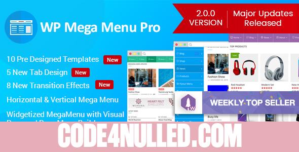 WP Mega Menu Pro v2.0.2 - Responsive Mega Menu Plugin