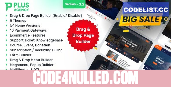 PlusAgency v3.2 - Multipurpose Website CMS / Business CMS - nulled