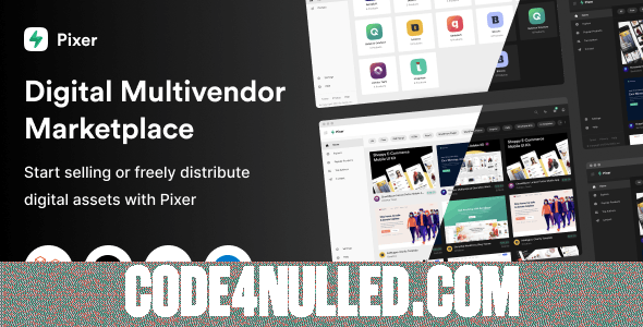 Pixer v2.1.0 - React Laravel Multivendor Digital Marketplace