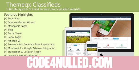 Themeqx v5.0 - Advanced PhP Laravel Classified ads cms