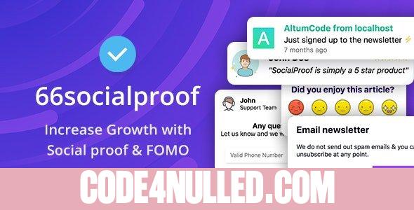 66socialproof v44.0.0 - Social Proof & FOMO Widgets Notifications (SAAS) - nulled