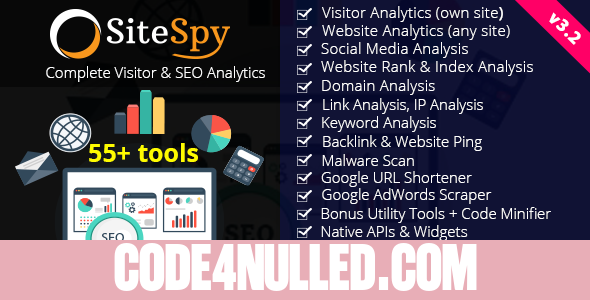 SiteSpy v3.2 - Complete Visitor & SEO Analytics