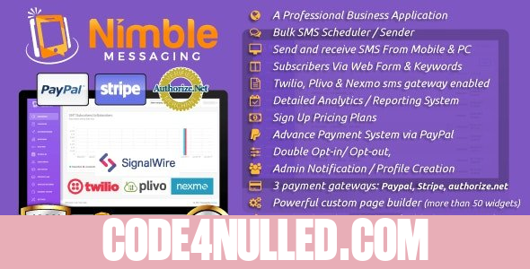 Nimble Messaging v2.5.5 - Professional SMS Marketing Application For Business
