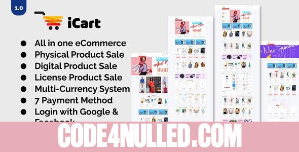 iCart v1.0 - Multipurpose eCommerce CMS
