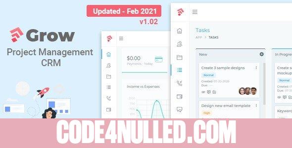 Grow CRM v1.02- Laravel Project Management
