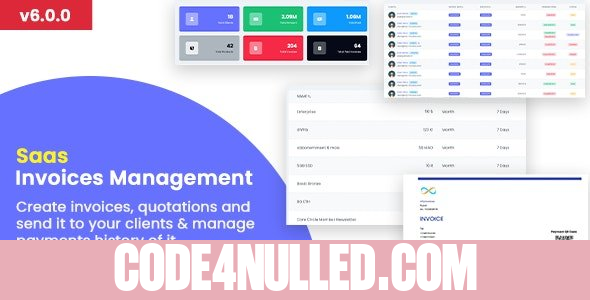 Invoice SaaS Management System v6.0.3 - Invoices SaaS / Billing Management / Laravel Invoice Management