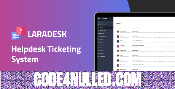 Laradesk v1.1.2 - Helpdesk Ticketing System