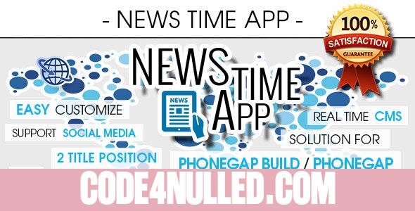 News Time App With CMS v1.0.4 - Android [ AdMob & Push Notifications ]