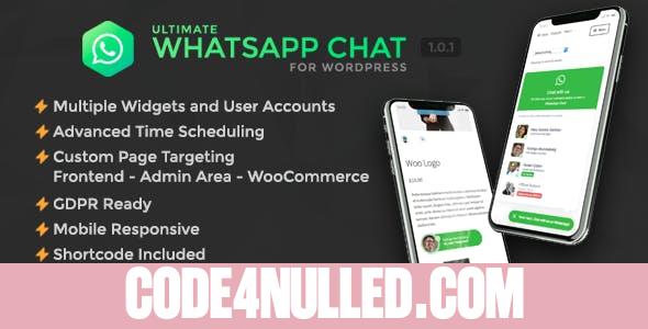 Ultimate WhatsApp Chat Support for WordPress v1.0.0